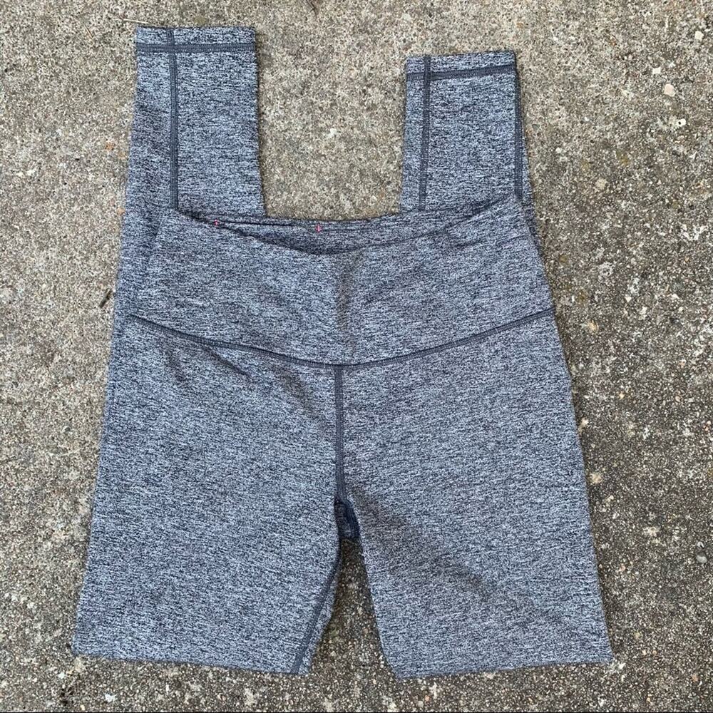 VSX Sport heather gray leggings slinky athletic yoga SMALL